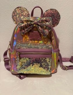 Pink iridescent loungefly
