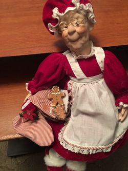 Porcelain mrs Santa doll