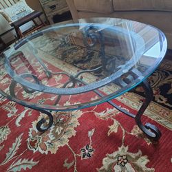 Beautiful glass coffee table