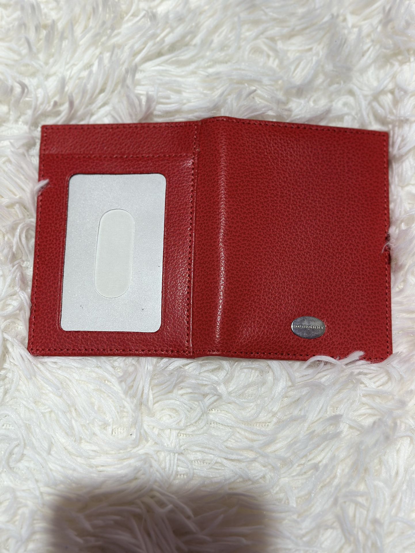 New** Burberry Red Cardholder Wallet 