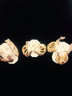 Earrings gold plated