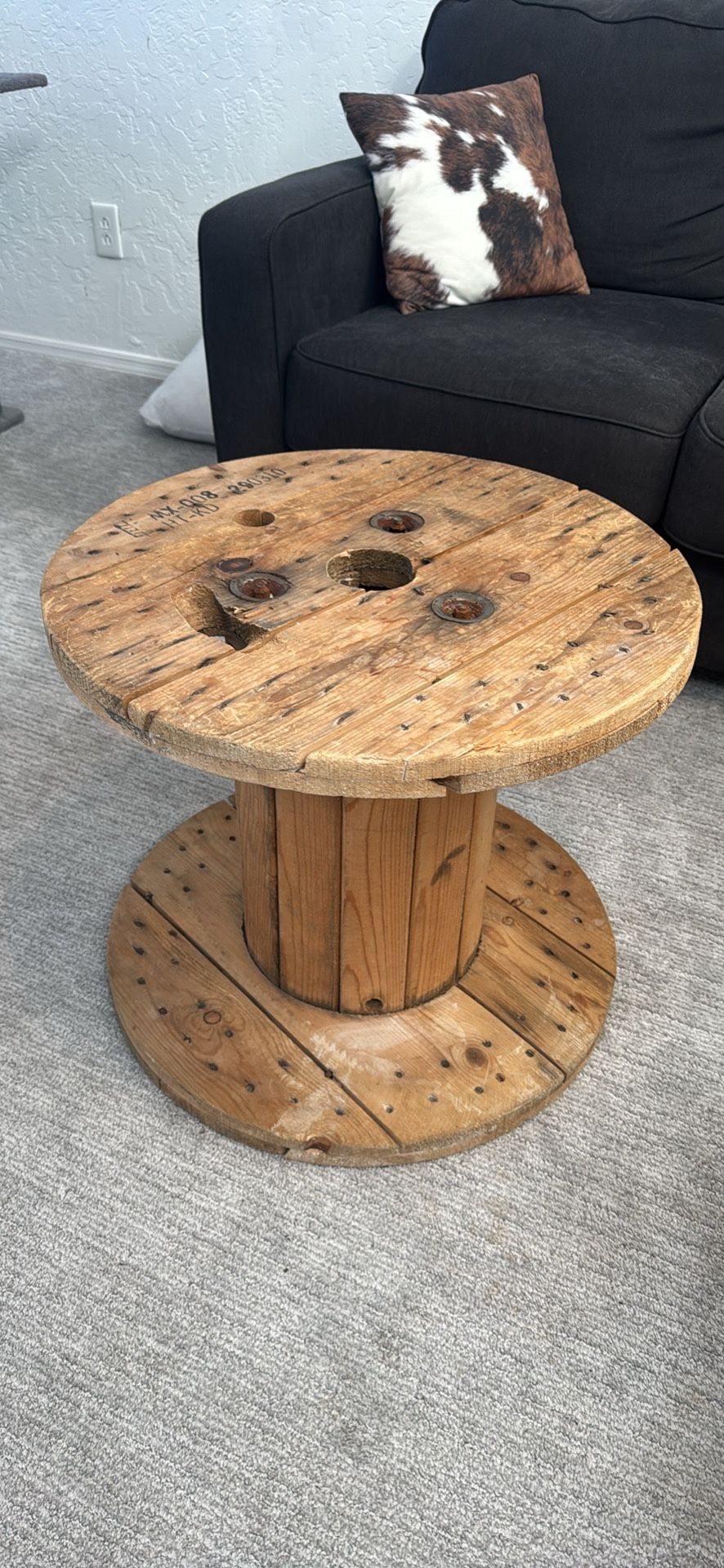 Wooden Spool Coffee Table