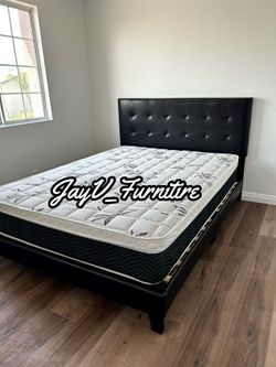 New Queen Bed Frame With Mattress