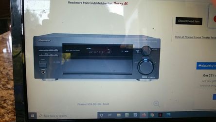 Pioneer VSX-D912J Home theater receiver