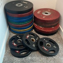790lbs Total Weight Plates – Bumper + UMAX Rubber-Coated Steel Core – $1,000 OBO