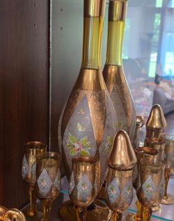 Gold Flute And Glasses