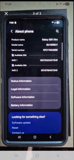 New Unlocked Samsung S25 Ultra with case