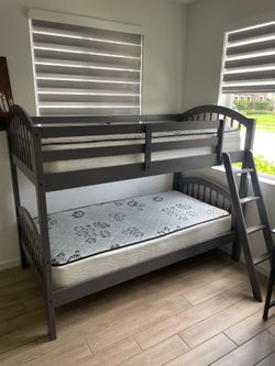 Bunk Bed with mattress
