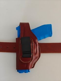 Springfield Hellcat Left Hand Draw IWB/OWB Leather Holster