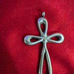 Solid Sterling Silver Cross Pendant