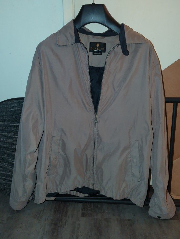 Men's Bill Blass Black Label Rain Jacket Size L