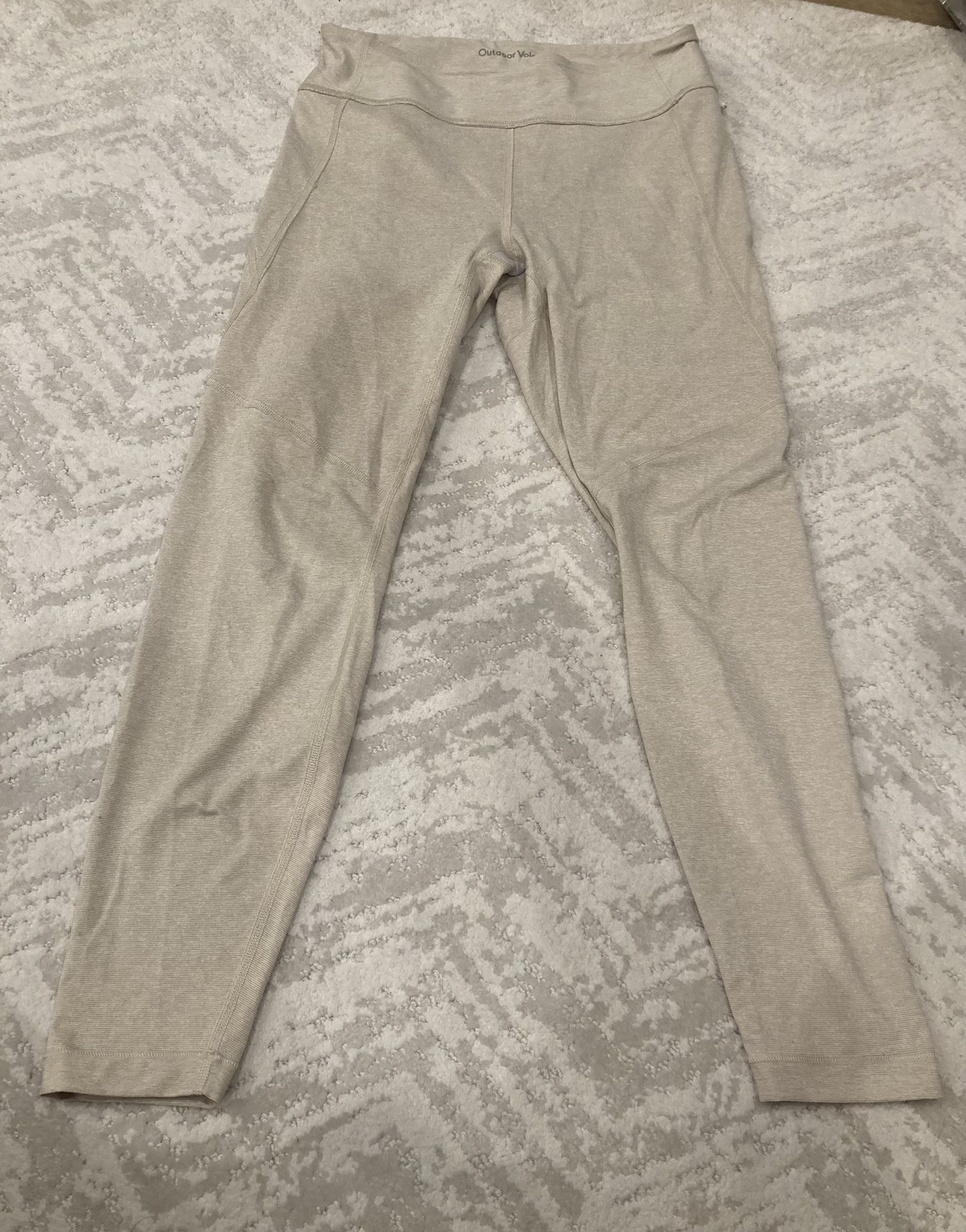 Outdoor Voices Ivory Compression Leggings