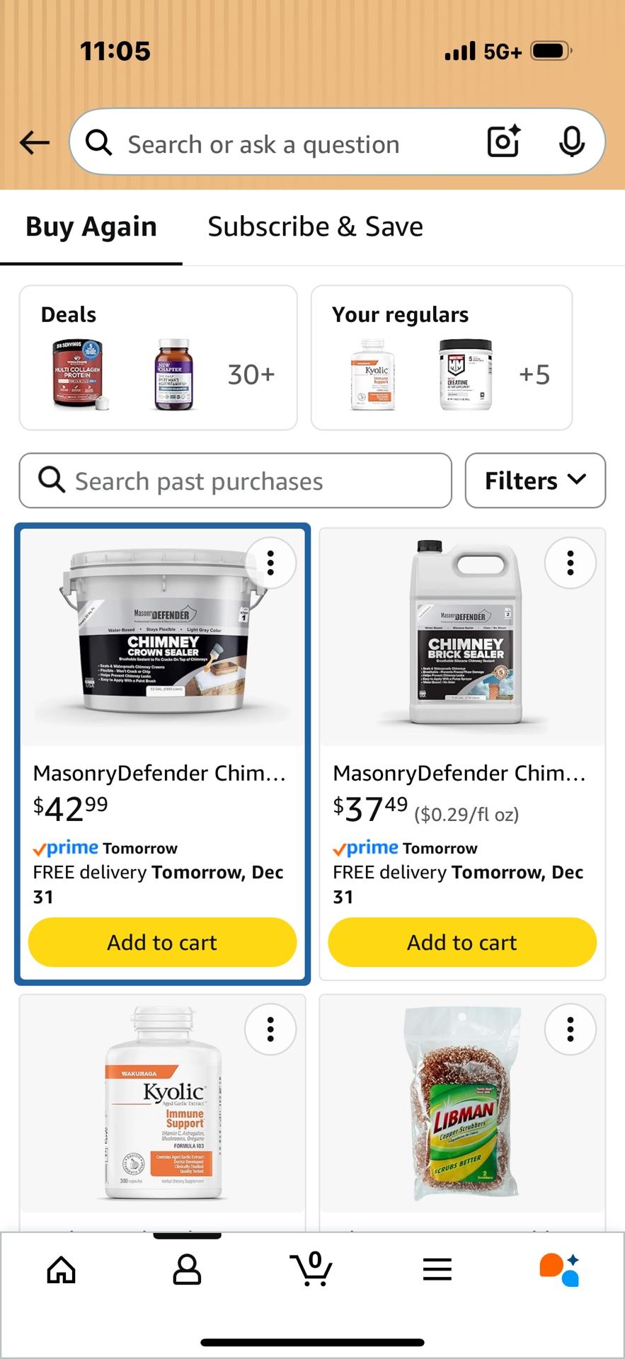 Chimney Sealer Repair Items