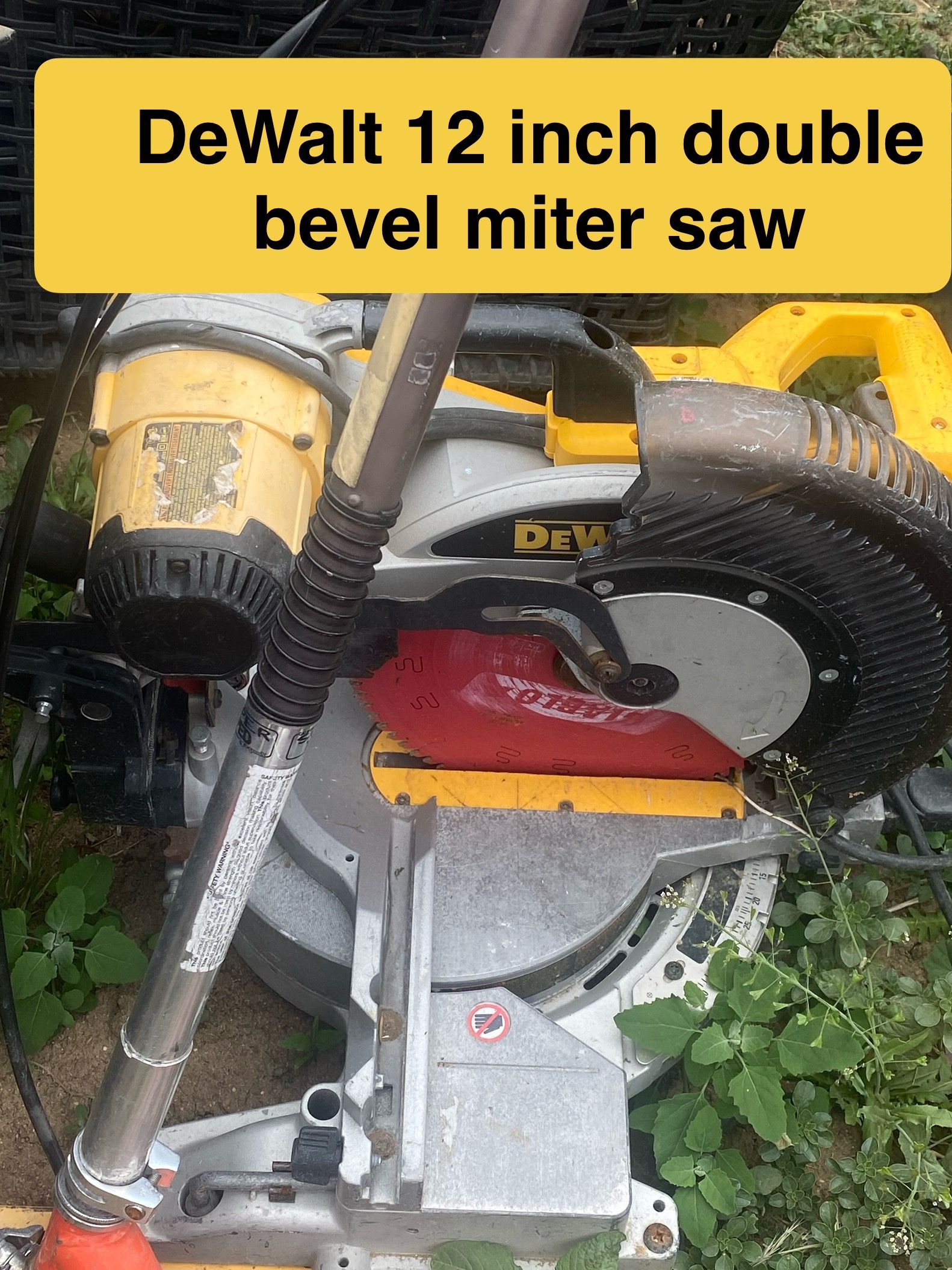 Dewalt 12 Inch Double Bevel Miter Saw $299