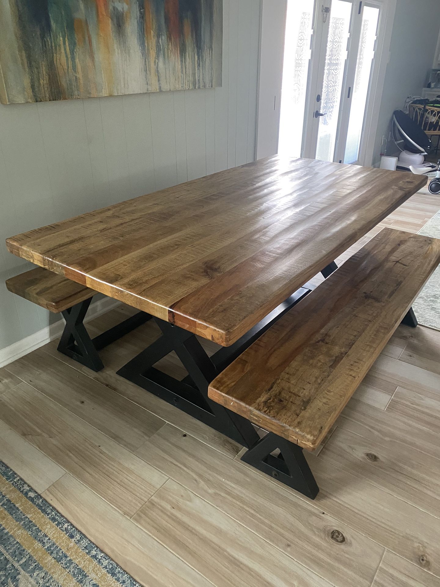 Ashley furniture Dining Table & Benches for Sale in Sienna Plant, TX