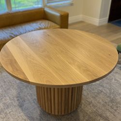 Custom White Oak Dining Table 