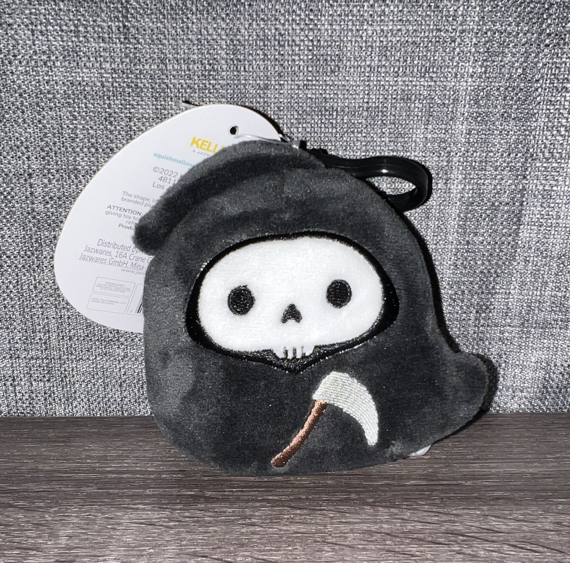 Otto The Grim Reaper 3.5” Squishmallow Clip
