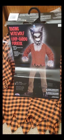 Raging Werewolf Kids Halloween Costume New 8/10