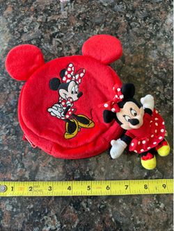 MINNIE MOUSE COIN PURSE AND MINI MINNIE PLUSH