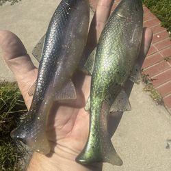 8” TROUT swimbait WEEDLESS - 