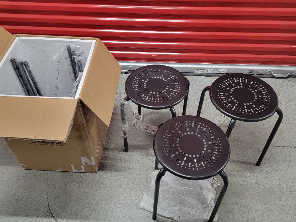Lot Of (6) Low Stool, Seat, Side Table, Stand. NEW