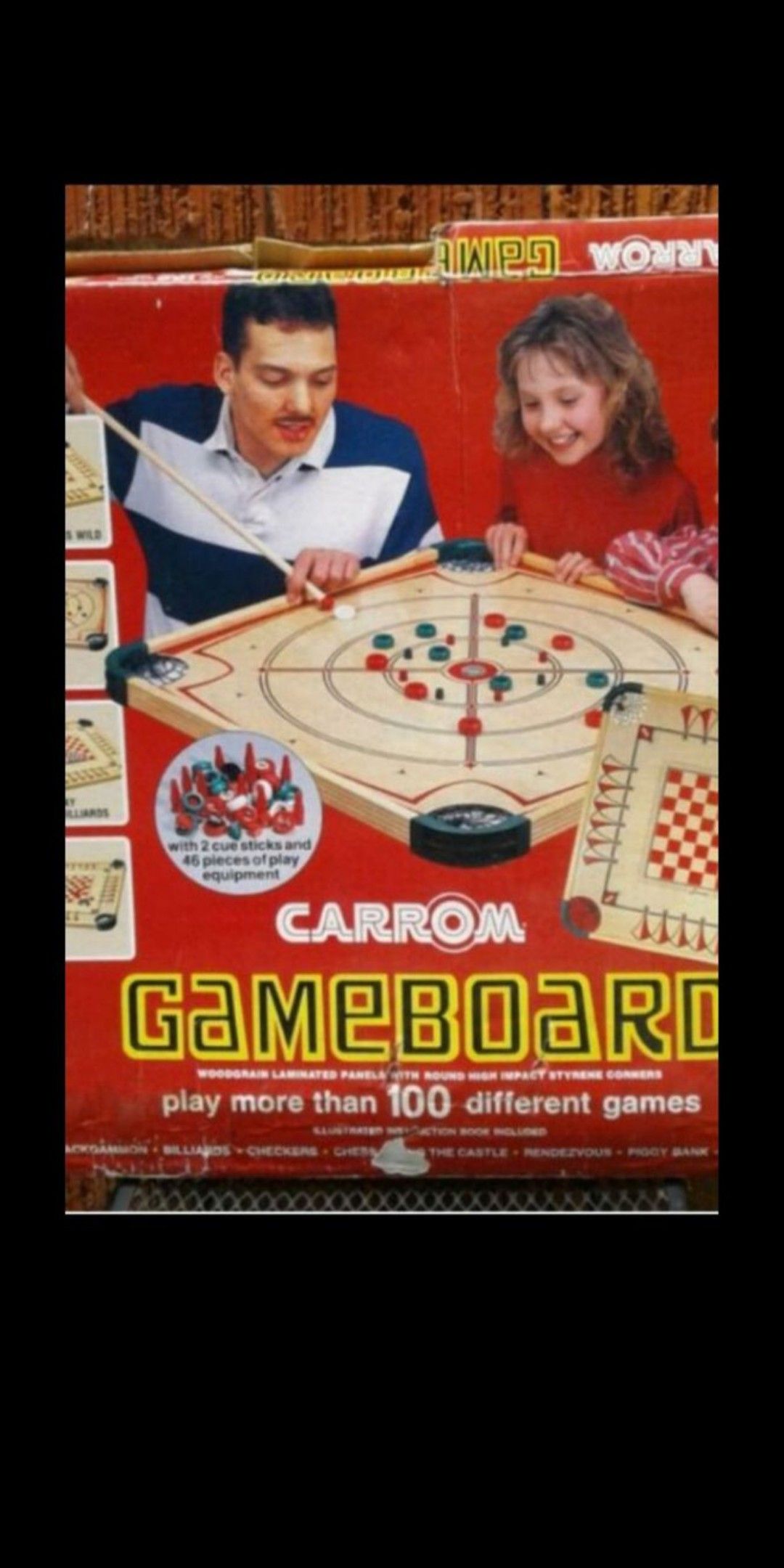 (VINTAGE) board game box has wear but is complete