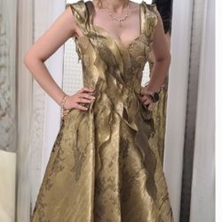 Golden Dress/ Party And Evening Dress