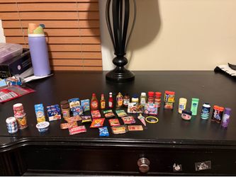 Selling 40+  Mini Brands, miniature Grocery foods, Candy, Assorted Lot, Multicolored, Toys.
