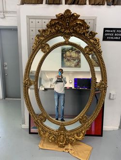 7 X 4 Huge Gold Antique Mirror