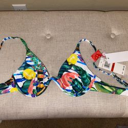 Red Carter Bikini Top 