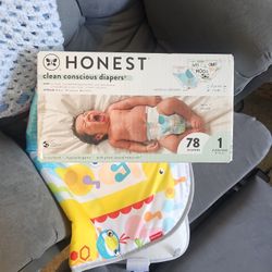Honest Diapers Size 1, 78ct