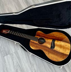 Tacoma EKK19C Solid Koa Mini Jumbo Cutaway Acoustic Electric Guitar USA
