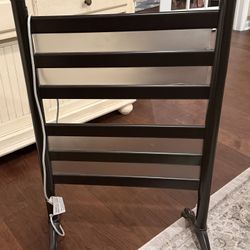 Freestanding Dark Gray Heated Towel Rack / Towel Warmer