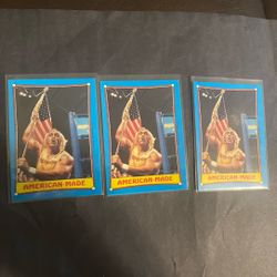 Hulk Hogan 1987 Topps 3 Card Lot