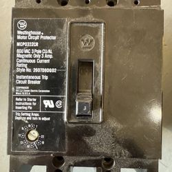 Westinghouse MCP0322CR Motor Circuit Breaker Protector 3 Pole