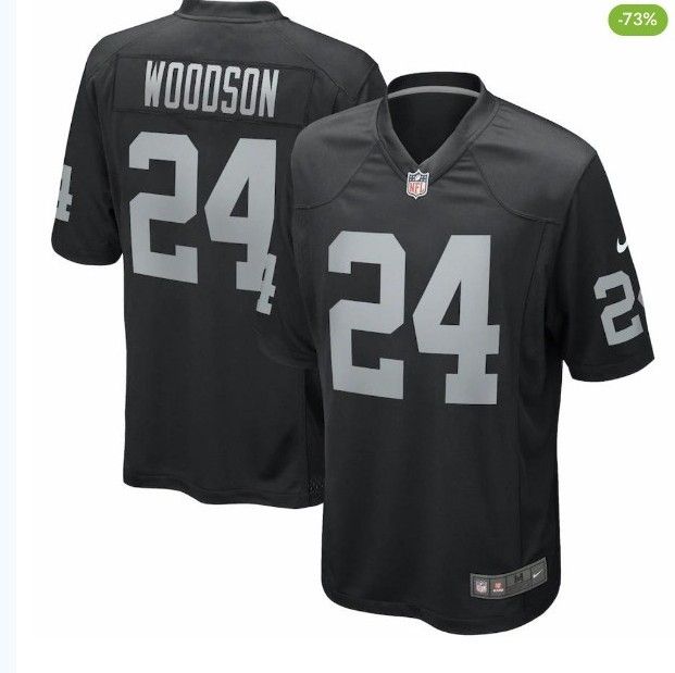 Large Charles Woodson Las Vegas Raiders Jersey