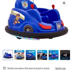 Paw Patrol 6 Volt Bumper Car Used