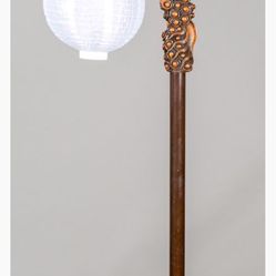 Chinese Dragon Carved Standard Floor Lamb 