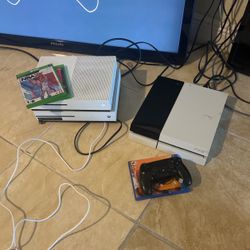 Xbox One S , PS4 with 32” TV