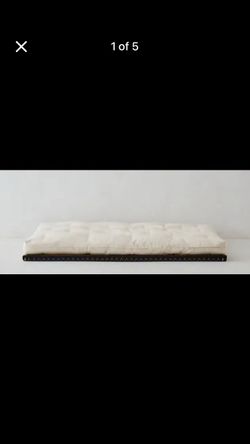 Queen size Organic cotton, wool & latex futon from The Futon Shop — like new condition.