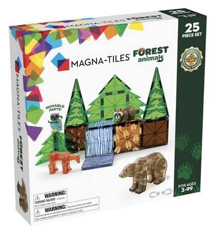 New MAGNA-TILES Forest Animals 25 Piece Magnetic Construction Set Magna Tiles