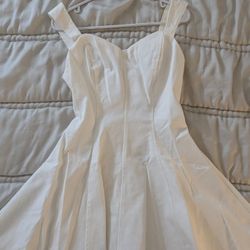 White Denim Dress