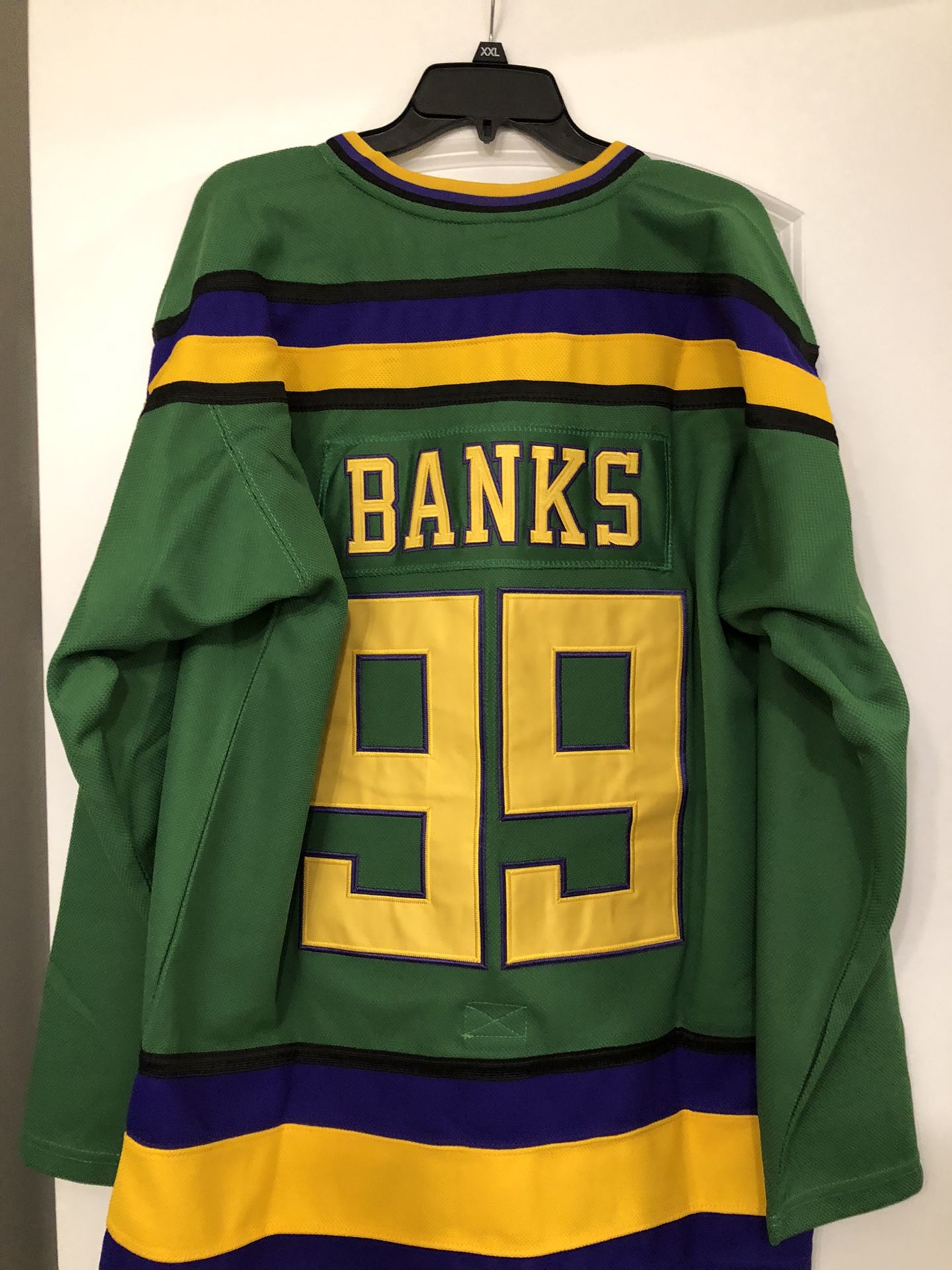 Adam Banks #99 Mighty Ducks Hockey Jersey – 99Jersey®: Your