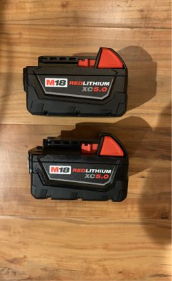 Milwaukee M18 Batteries 5.0 