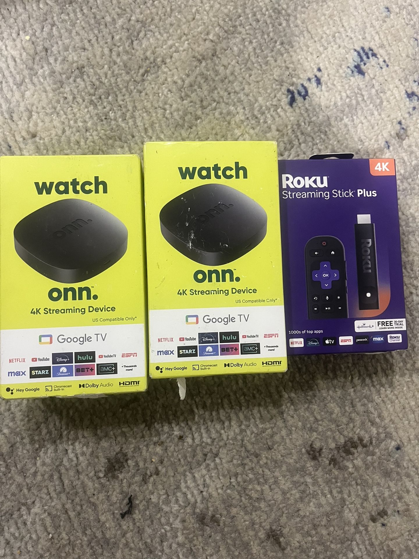 Roku & Onn Streaming Devices