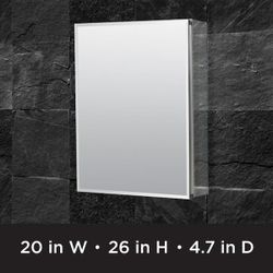 New Bathroom Medicine Cabinet With Mirror And Shelves 20 X 26