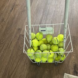 50 Tennis Balls And Hopper 
