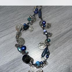 Vintage Charm Bead Necklace (Graziano Style)