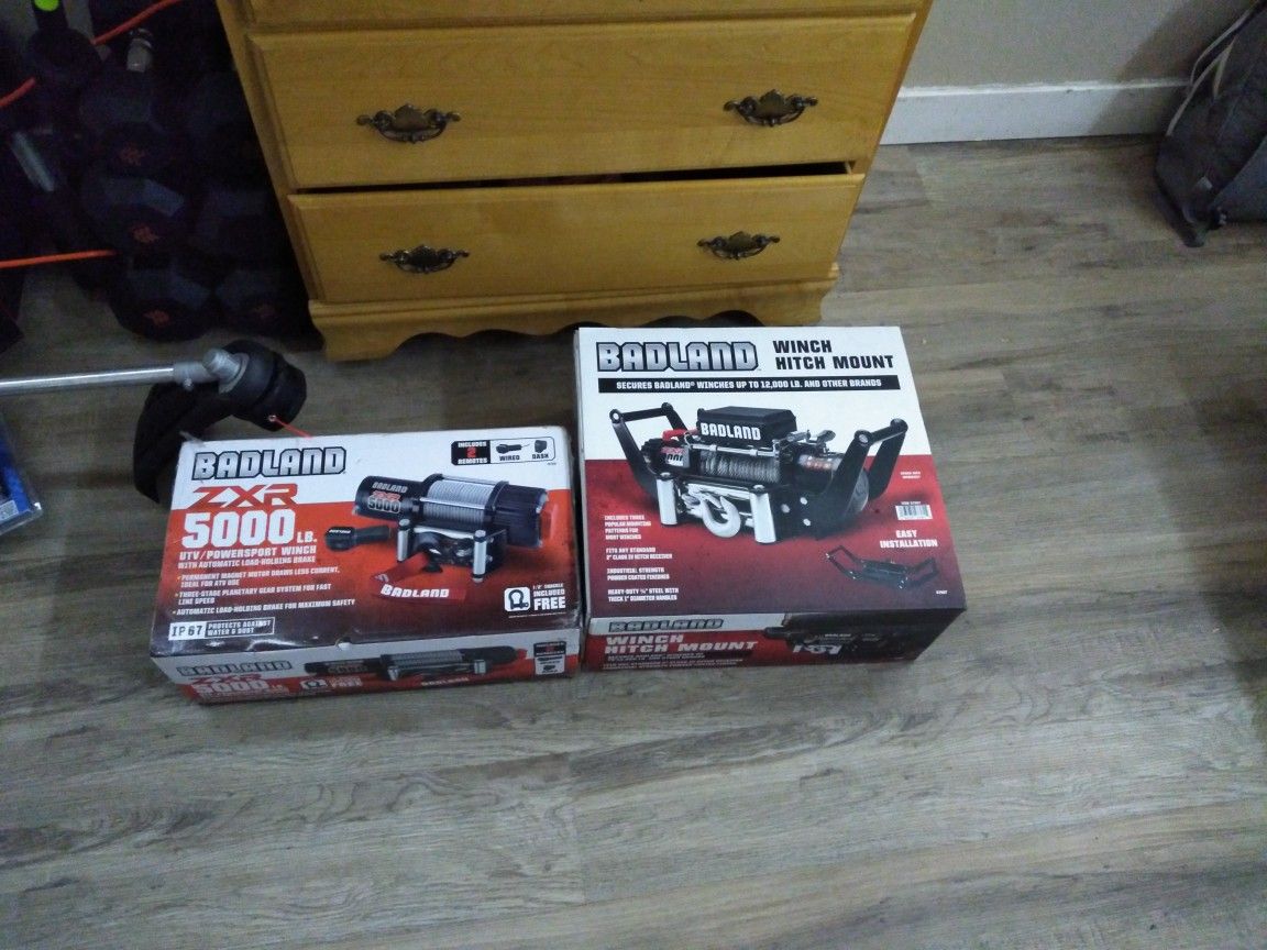 Winch Hitch Mount With Winch