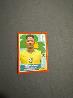 Vinicius junior world cup red border sticker